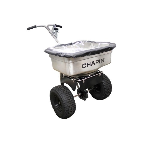 Chapin 100 lbs Cap Professional Spreader For Rock Salt, Stainless Steel 82500B - main